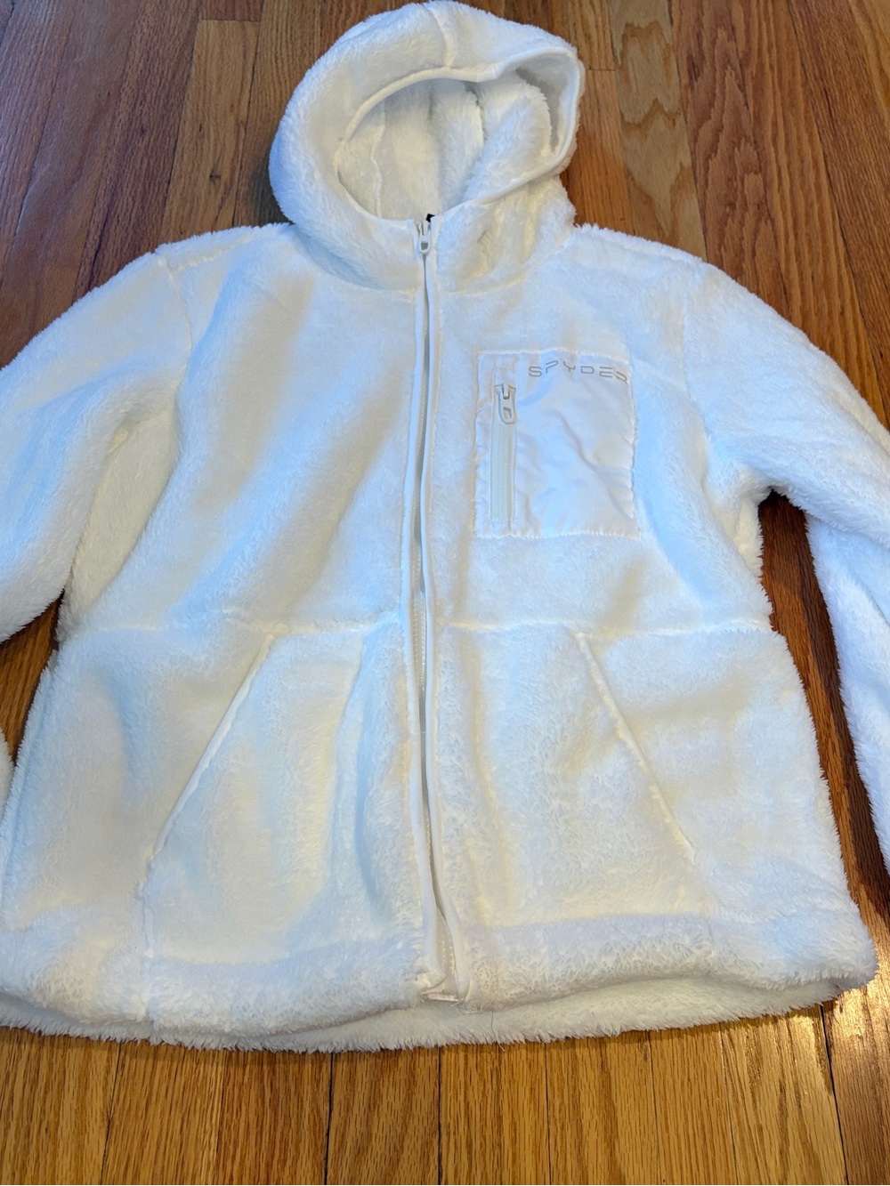 Spyder Fleece Hooded Full Zip Jacket Women’s Medium $129 Retail New!